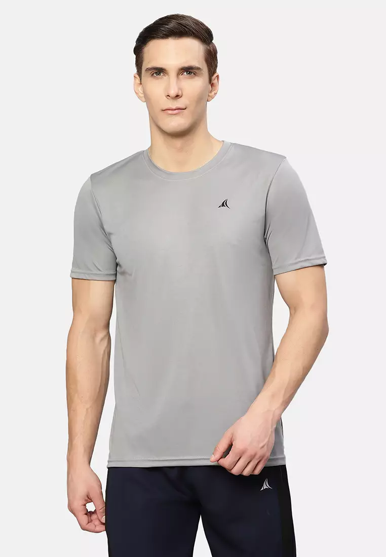 coupon Off FitleasureFitleasure Mens Grey Essential Sports Running Tee