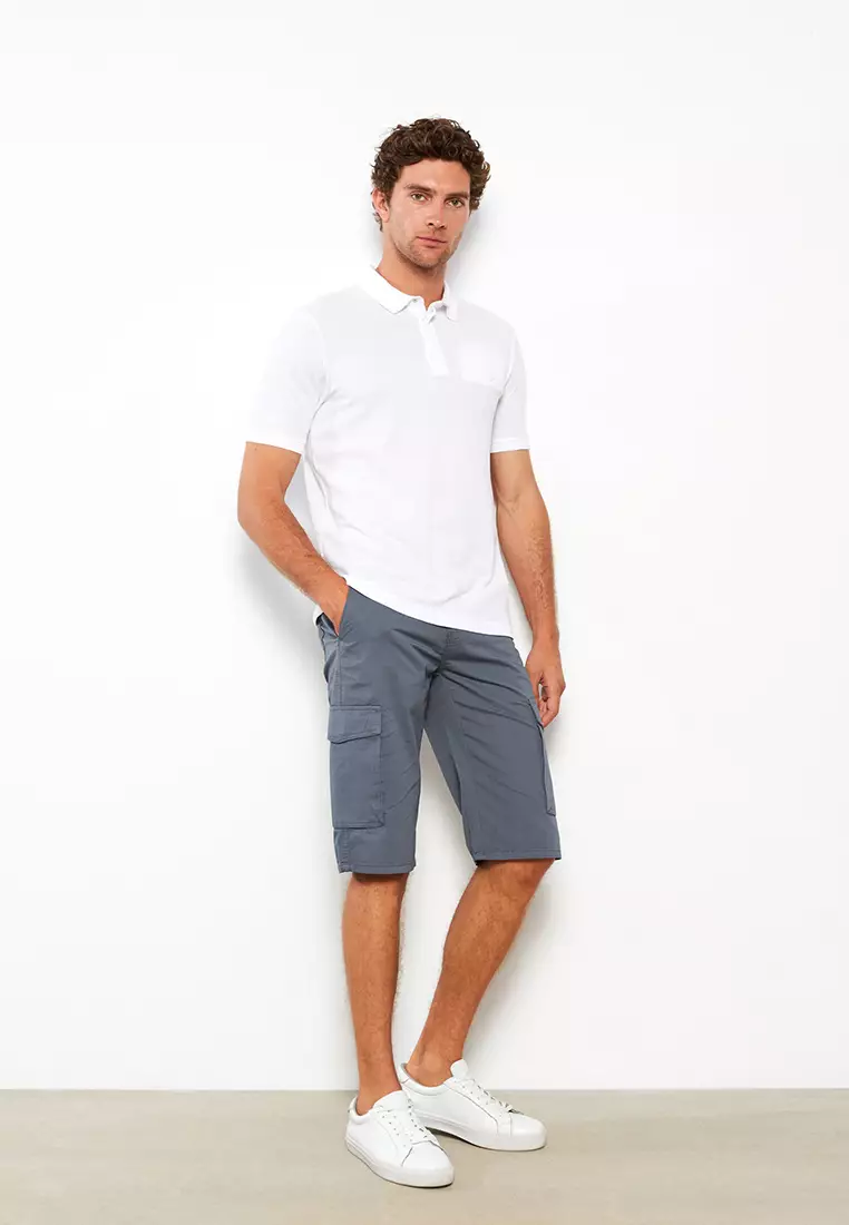 voucher code Off LC WAIKIKIStandard Pattern Gabardine Mens Shorts