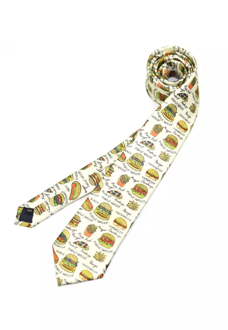 promo code Off Kings CollectionHamburger French Fries Pattern Ties (KCBT2255)