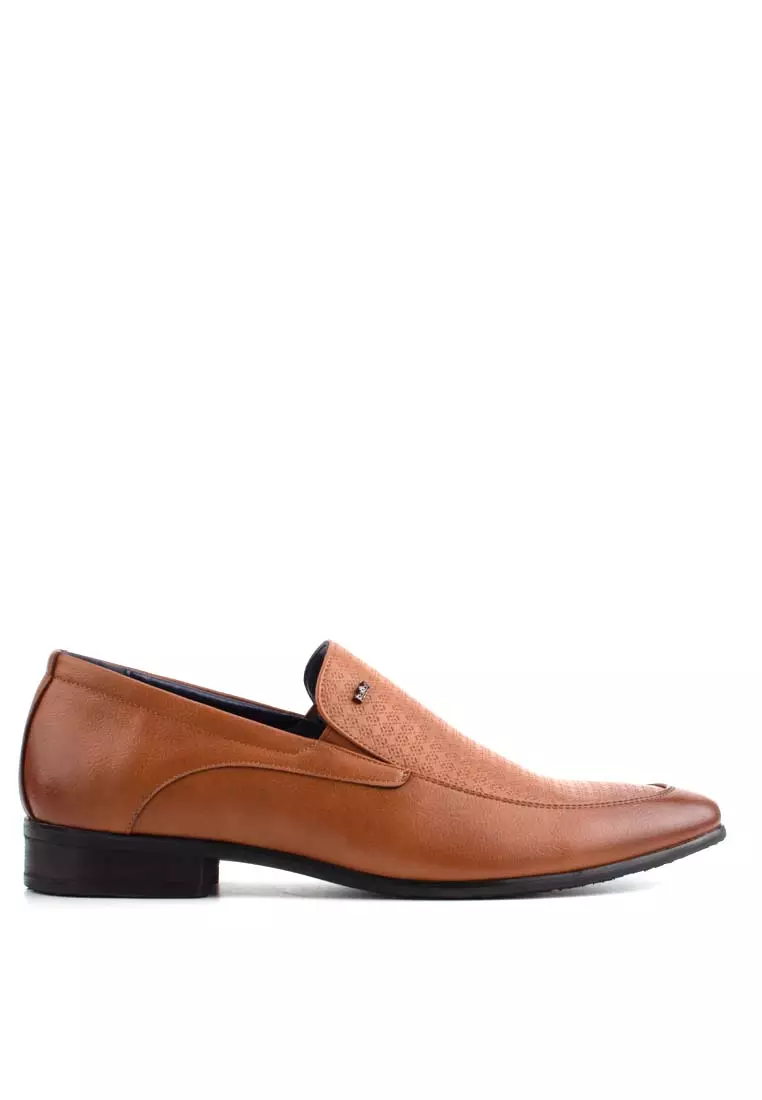 markdown code Off LARRIELR LARRIE Men Brown Smooth Classy Slip On Business Shoes