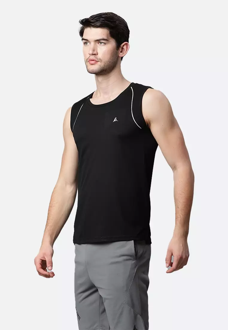 markdown code Off FitleasureFitleasure Mens Black Hydrate Training/ Workout Tank Top