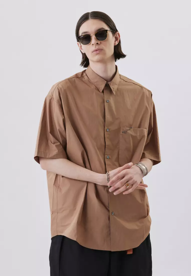 voucher Off INITIAL FASHIONBroad Oversized Regular Collar Shirt