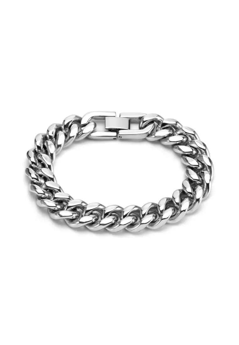 clearance code Off Kings CollectionStainless Steel Hip Hop Cuban Bracelet (Circumference 22cm) (KJBR16038)