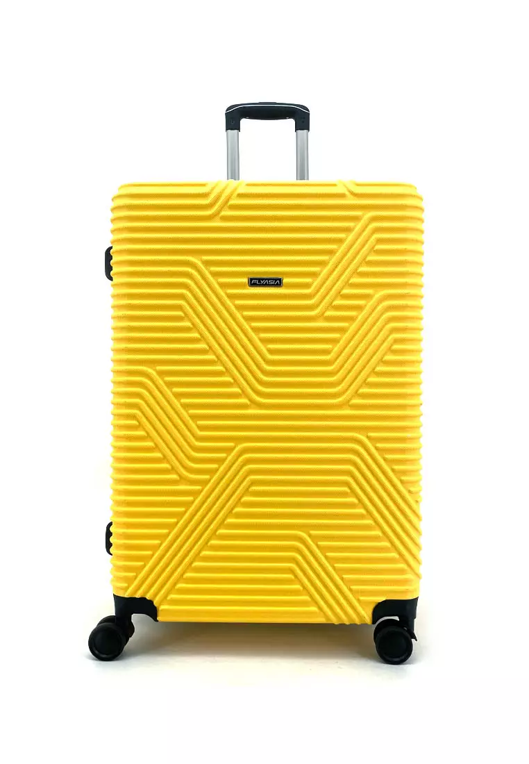 coupon code Off FlyasiaFLYASIA Razor ABS Hard Case Luggage Bag (28 Inch) (Blue/Yellow)