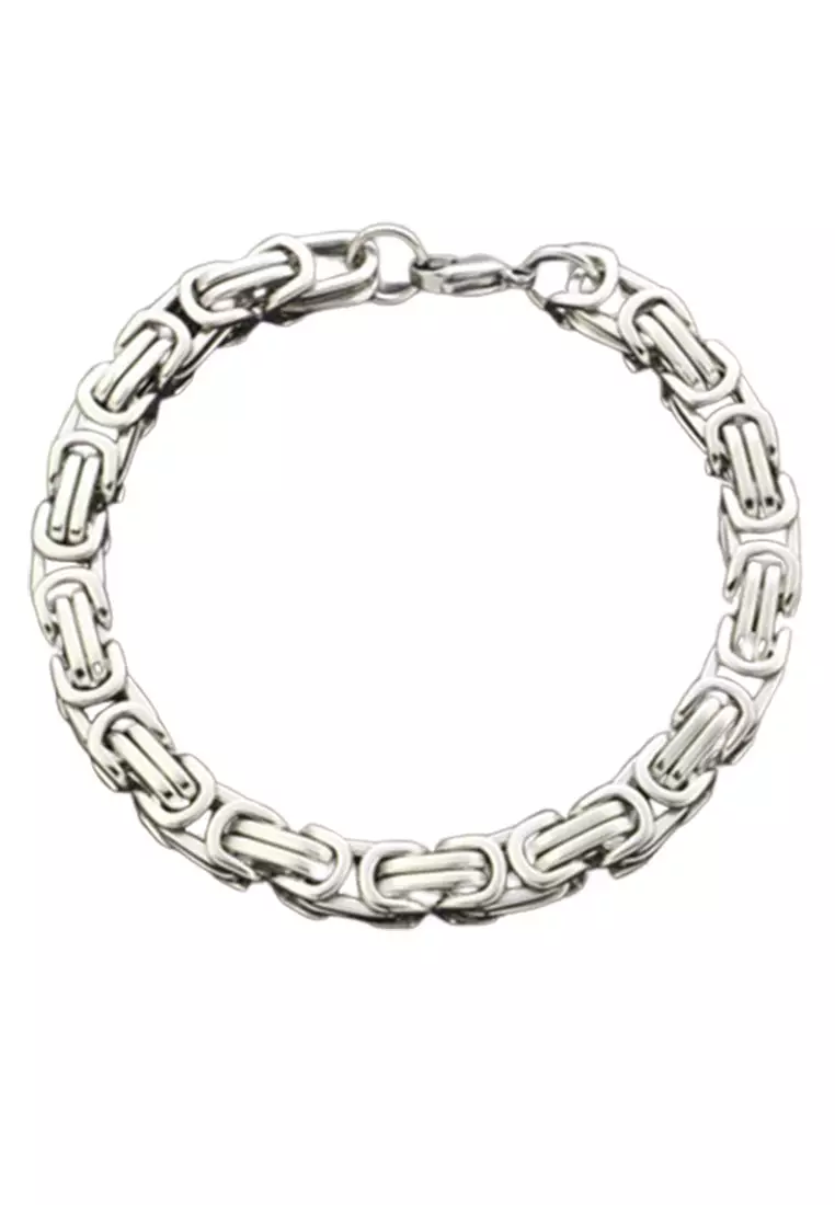 voucher code Off LYCKAJSC567-4mm16cm Metal Weaving Bracelet