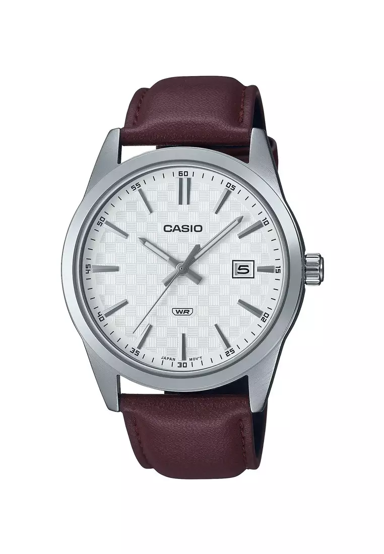 coupon code Off Casio WatchesMens Analog Watch MTP-VD03L-5A Brown Leather Band Watch for mens