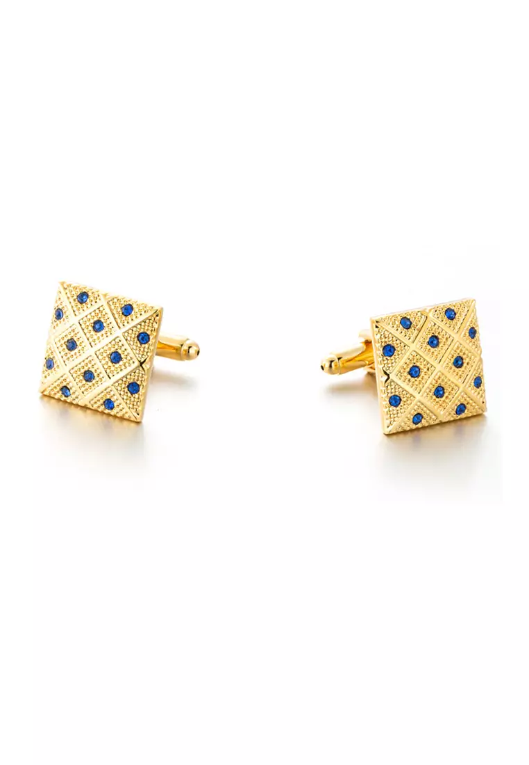 markdown code Off Kings CollectionBlue Crystal Cufflinks (KC10117)