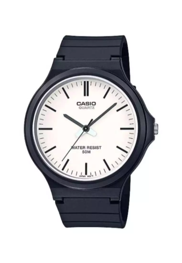 voucher code Off Casio WatchesMens Analog MW-240-7EV Big Case Black Resin Casual Watch