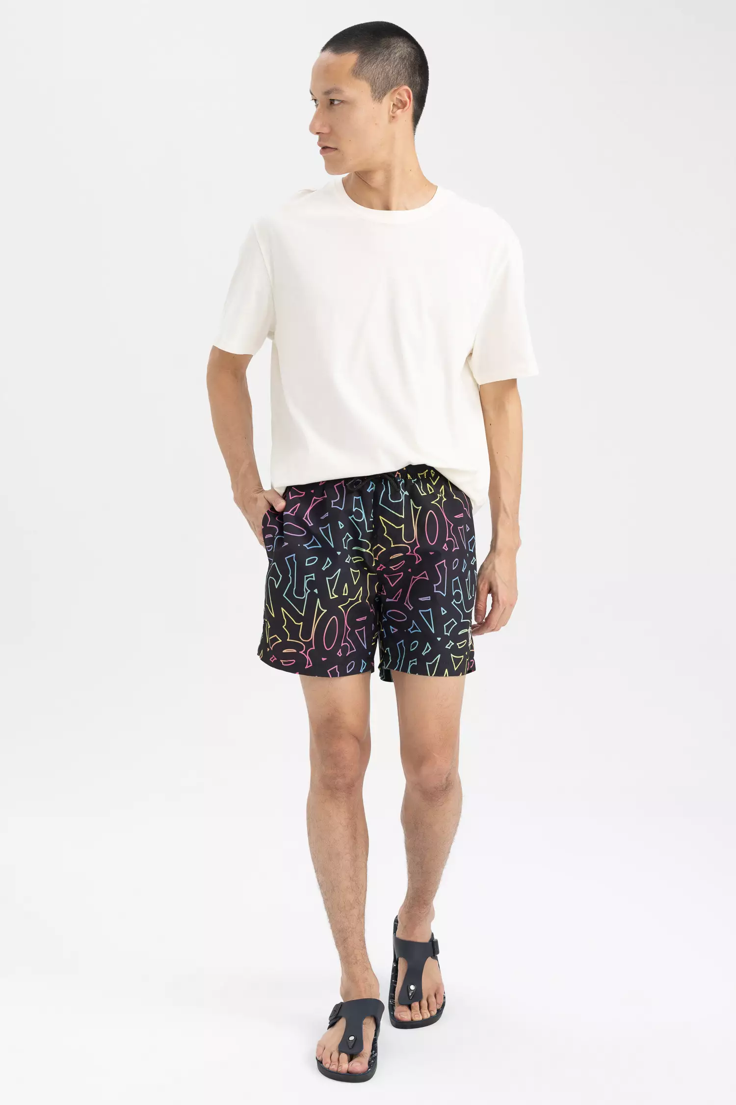 coupon code Off DeFactoPatterned Swimming Short