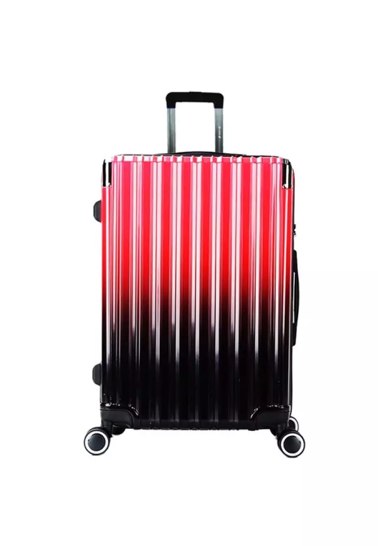 promo code Off Poly-PacGiorX OMBRE 20 Ultra Strength PC Colorul Hard Case Trolley Travel Luggage GXA9950 - Red Black