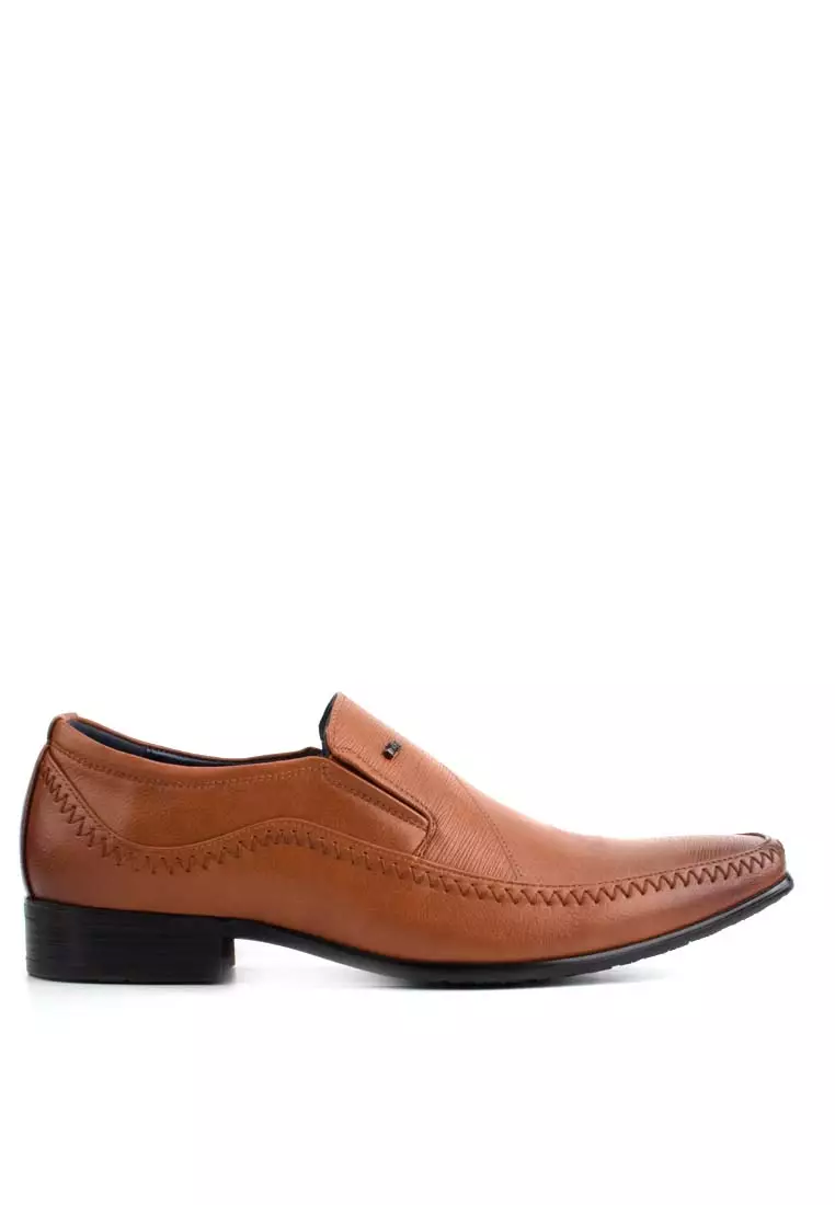 promo coupon Off LARRIELR LARRIE Men Brown Classy Stitched Formal Loafers