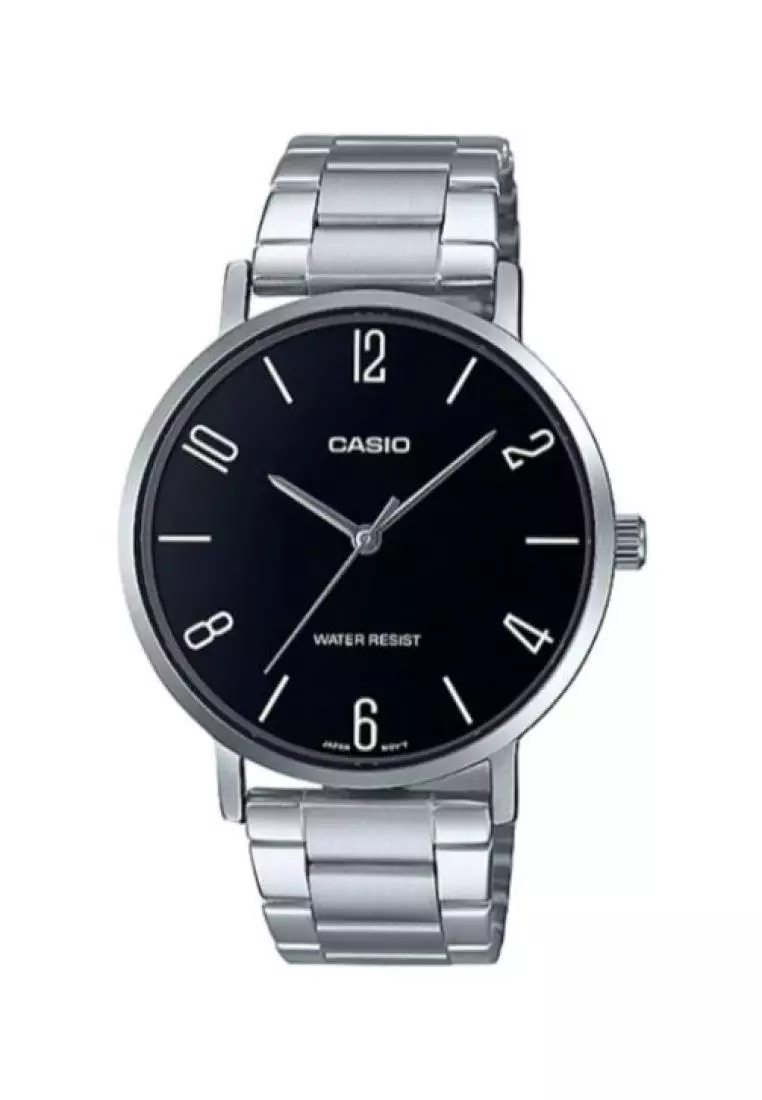 markdown code Off Casio WatchesMens Analog Watch MTP-VT01D-1B2 Stainless Steel Band Casual Watch