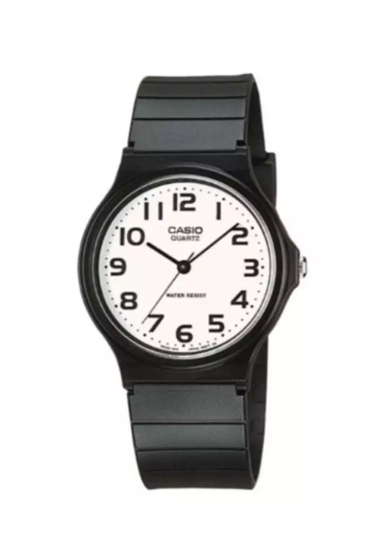 discount code Off Casio WatchesMens Analog MQ-24-7B Black Resin Band Casual Watch