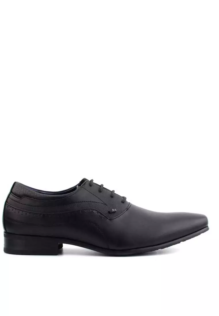 discount code Off LARRIELR LARRIE Men Black Classic Business Pointy Toe Lace up  Shoes 902207-HZ2SV-1P-BLACK