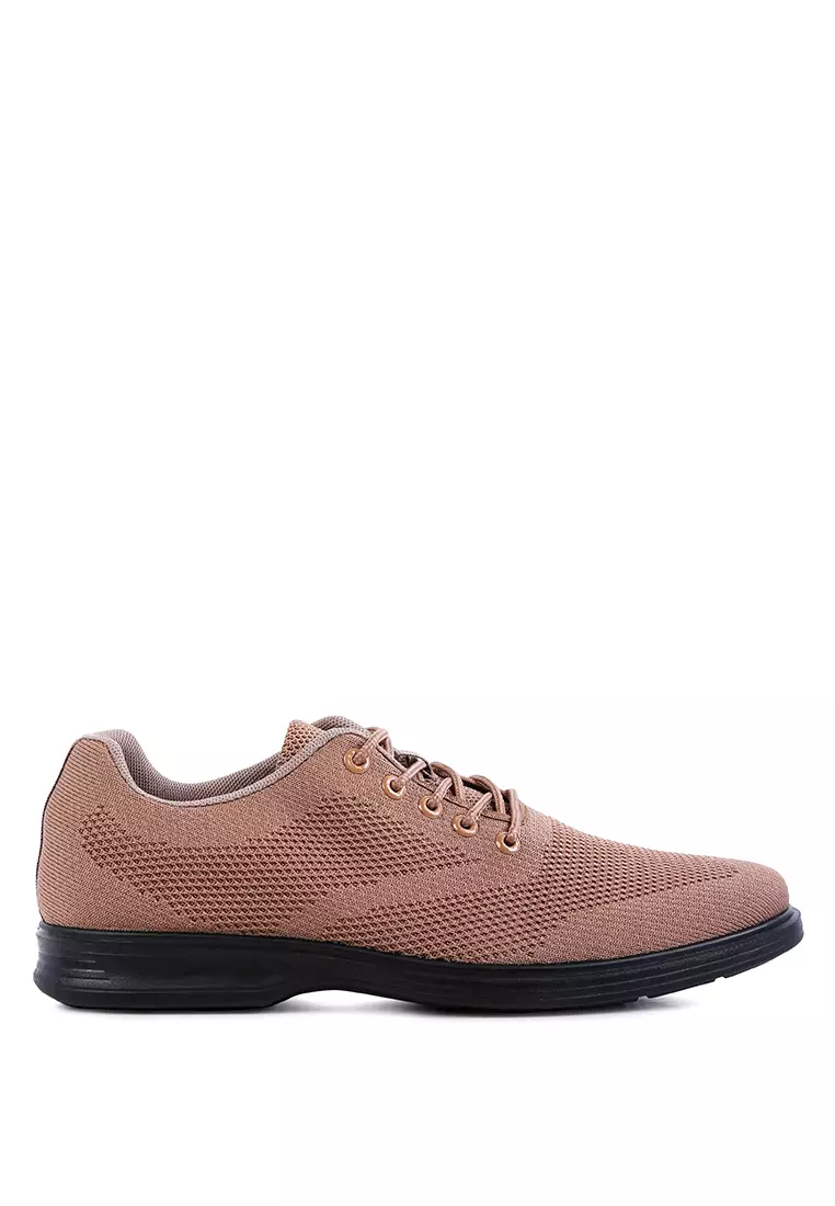 markdown code Off London RagMens Knitted Textile Sneakers in Brown