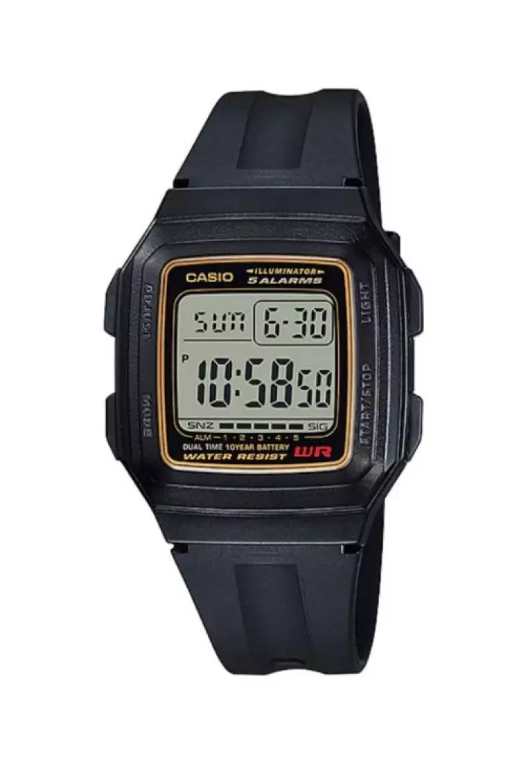 voucher Off Casio WatchesMens Digital Watch F-201WA-9A Black Resin Band Sport Watch