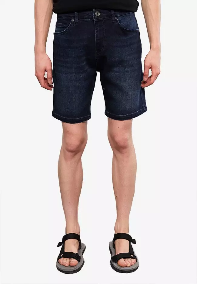 promo coupon Off LC WAIKIKIStandard Fit Mens Denim Shorts