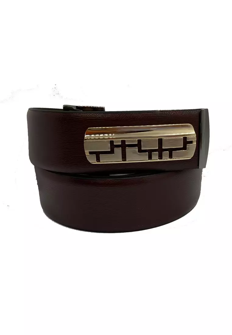 coupon Off OxhideLeather Belt Men - Luxury Designer Belt Exclusively Designed Buckles - Premium Quality Leather - Business Evening Designer Wear -LUX05 Brown Belt - Oxhide