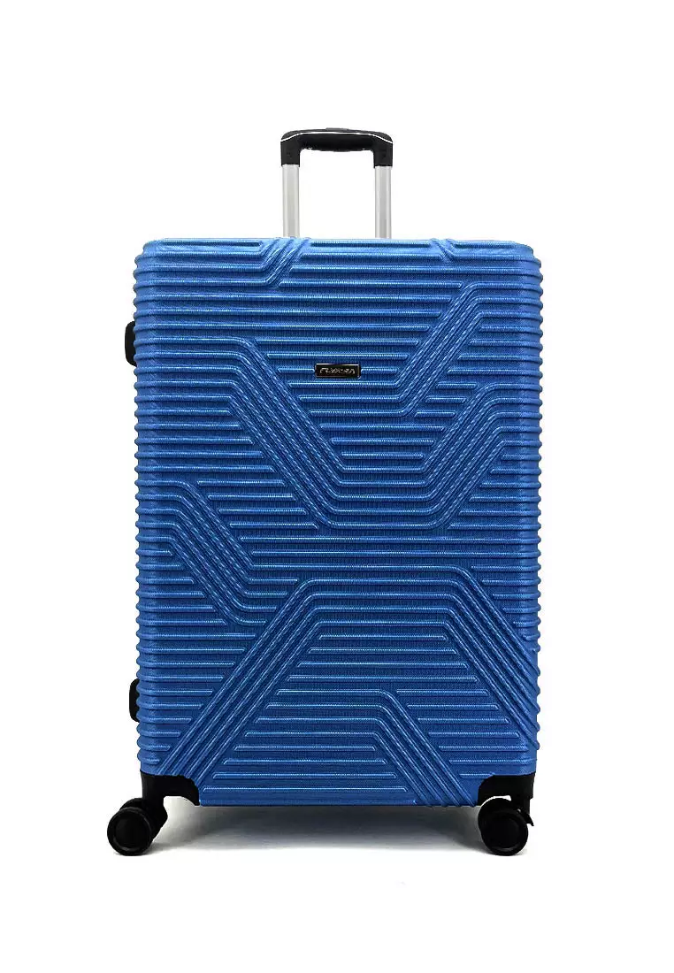 markdown code Off FlyasiaFLYASIA Razor ABS Hard Case Luggage Bag (28 Inch) (Blue/Yellow)