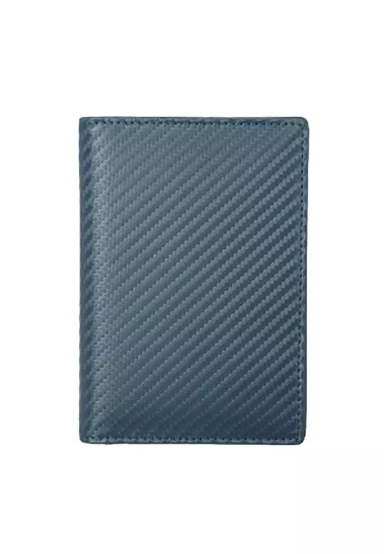 markdown code Off Kings CollectionBlue Grained Leather RFID Passport Holder (CH19016)