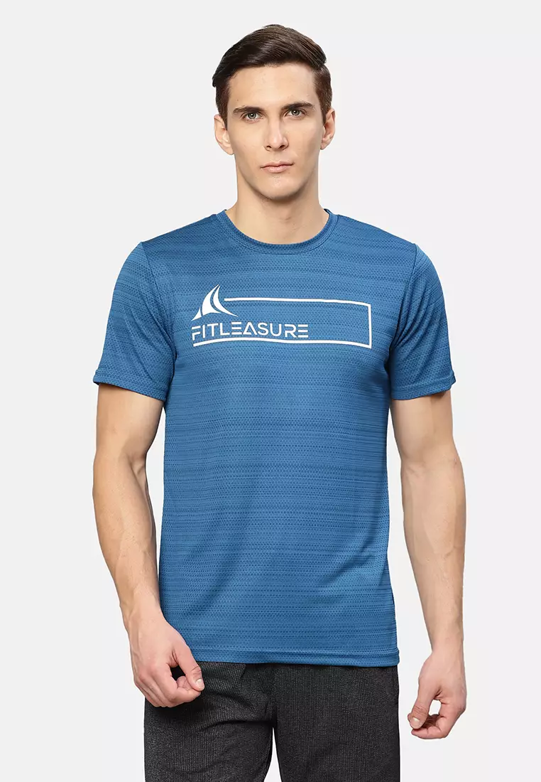 offer code Off FitleasureFitleasure Mens Blue Comfy Workout Tee