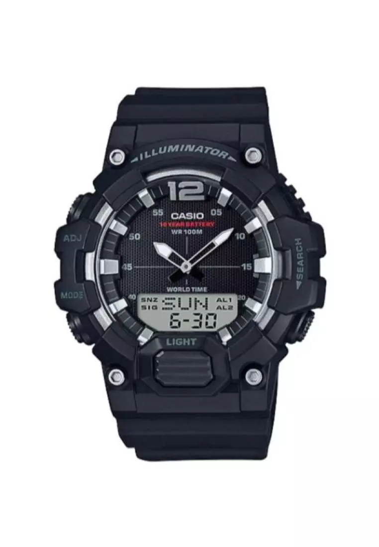 promo code Off Casio WatchesMens Analog-Digital Watch HDC-700-1AV Black Resin Band Sport Watch for Men