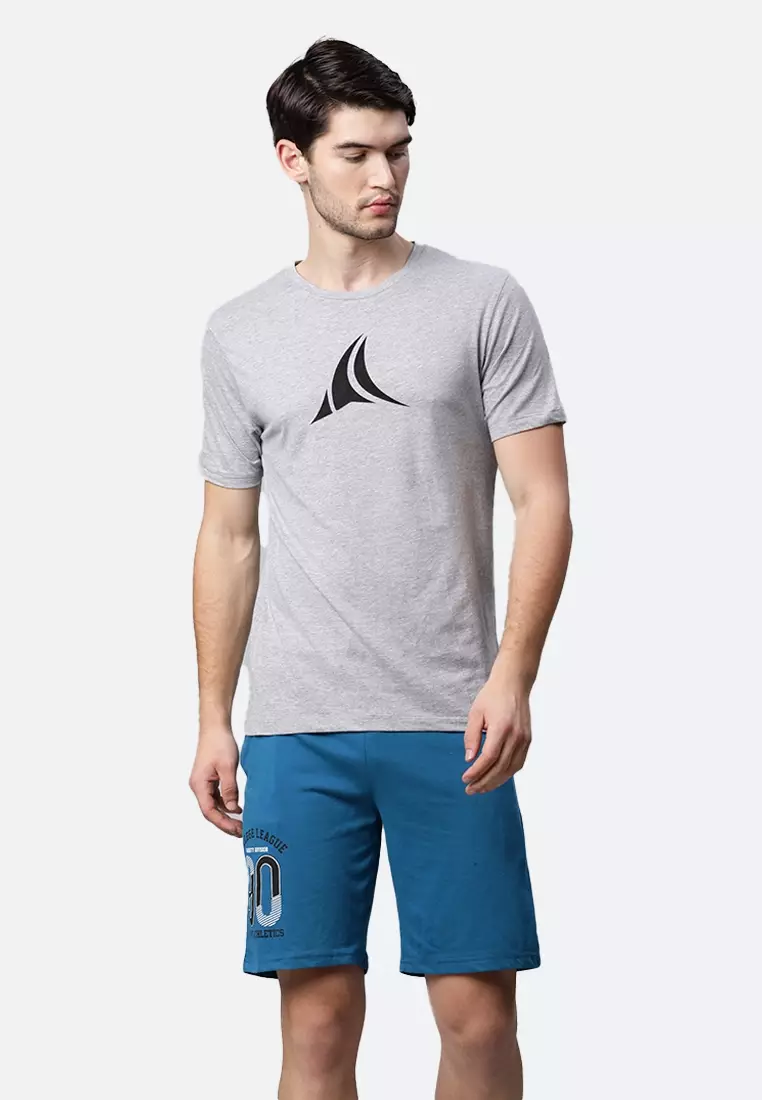 clearance sale coupon Off FitleasureFitleasure Mens Round Neck Grey Training Cotton Tee