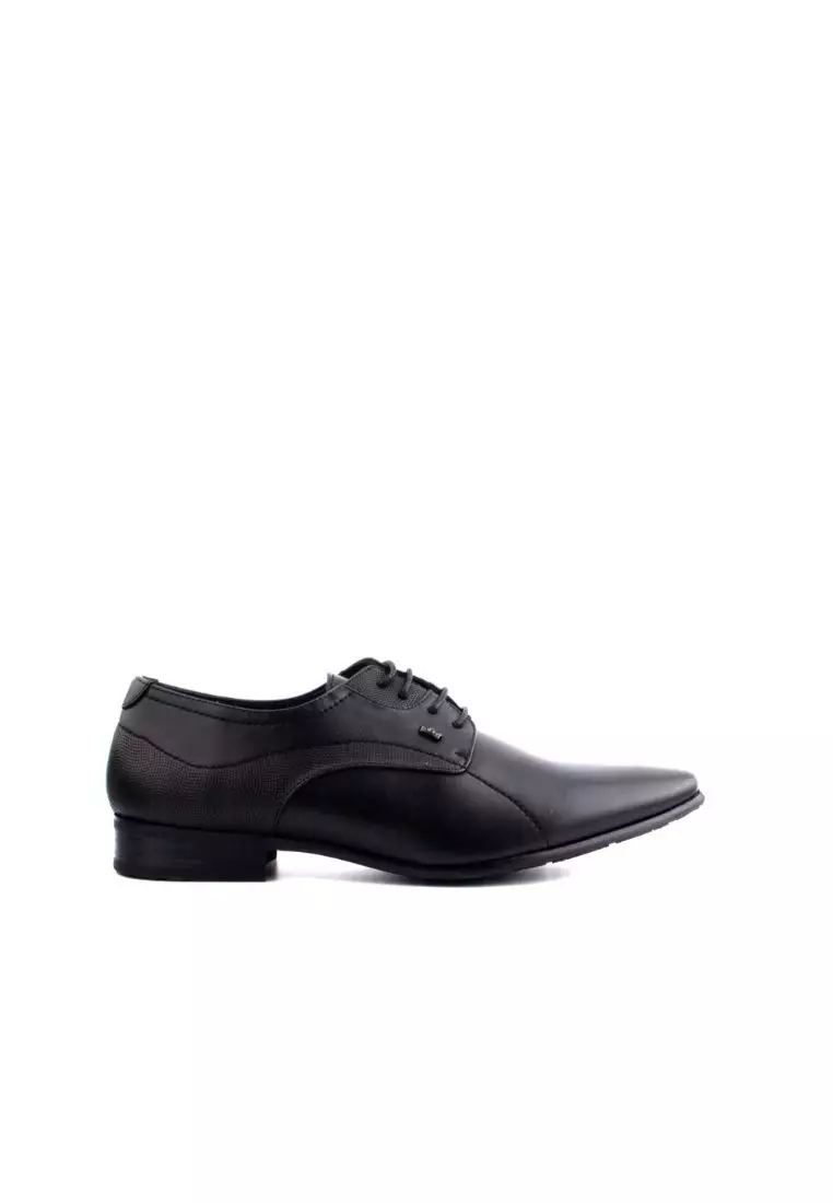 voucher code Off LARRIELR LARRIE Men Black Classic Business Almond Toe Lace up Loafers