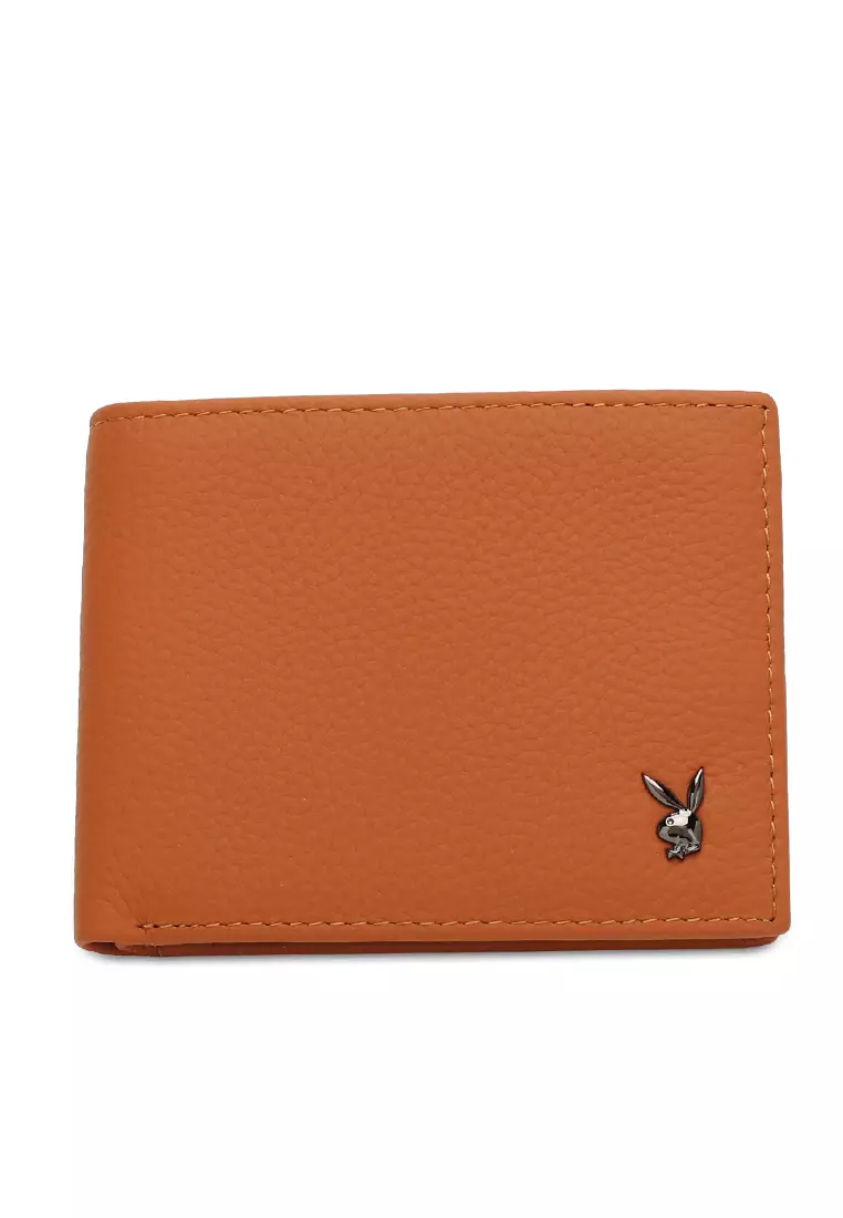 coupon code Off PlayboyMens Genuine Leather RFID Blocking Bi Fold Wallet