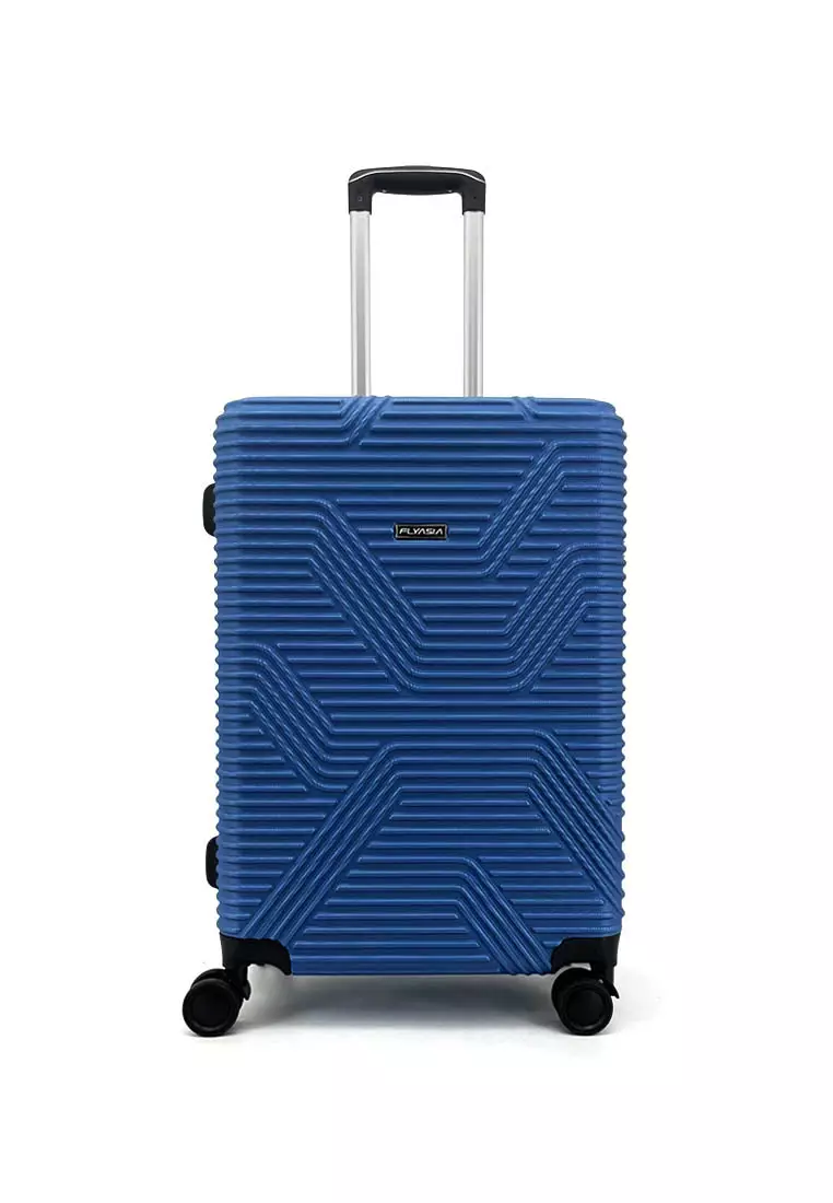 coupon Off FlyasiaFLYASIA Razor ABS Hard Case Luggage Bag (24 Inch) (Blue/Yellow)-C