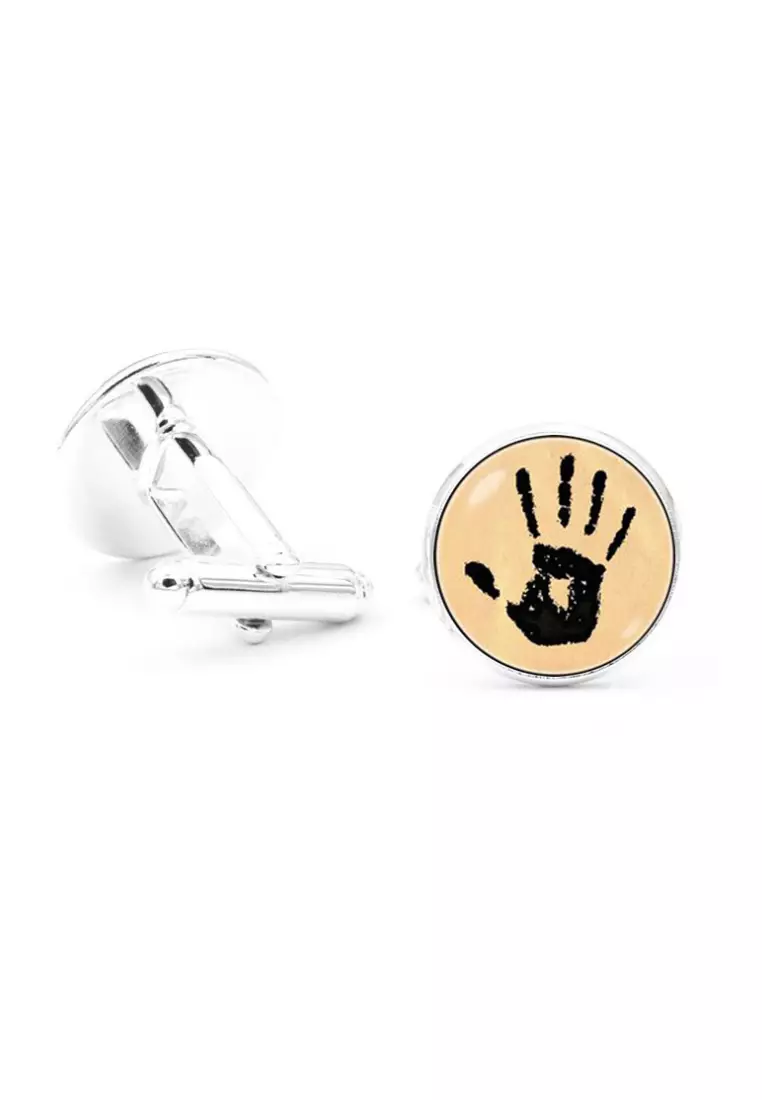 coupon code Off Kings CollectionPalm Print Cufflinks (KC10182)