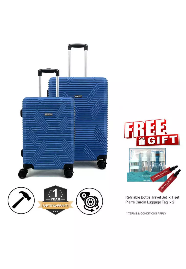 coupon code Off FlyasiaFLYASIA RAZOR ABS HARD CASE LUGGAGE 2 IN 1 COMBO SET (166801)